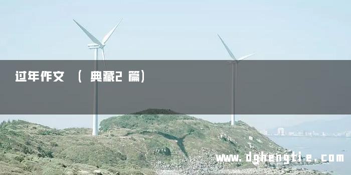 过年作文 (典藏2篇)